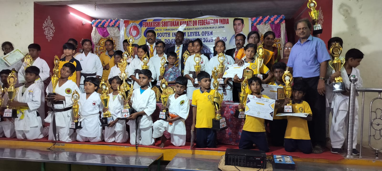 Karate prize winners